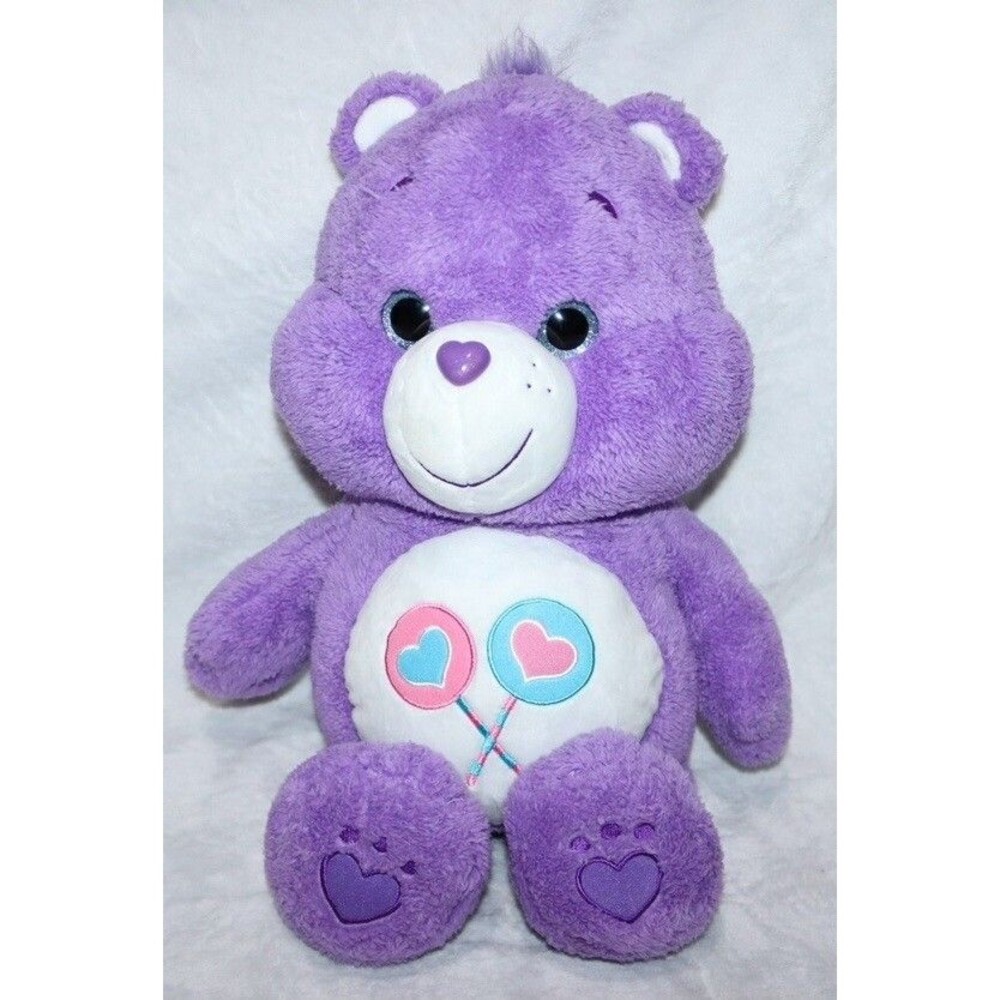 Care Bears Purple Share Bear 17" Plush Stuffed Animal Doll Toy